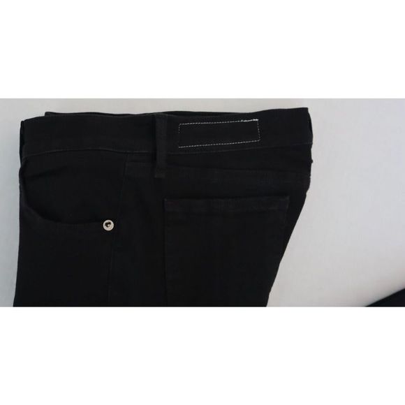 Rag & Bone Women's Sz 27 Black Raw Hem Mid-Rise Ankle Skinny Denim Jeans $195 - Picture 7 of 11